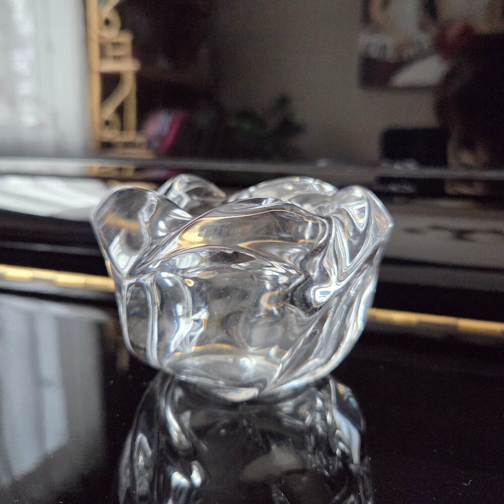 Royal Copenhagen Crystal Candleholder Clear Glass Home Decor